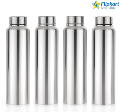 Flipkart SmartBuy 1000 ml Steel Bottle(Pack of 4, Silver)