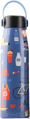 3D METRO SUPER STORE Flask Stainless steel Water Bottle Pack 1Light Blue 500_ml_FB__155 500 ml Flask(Pack of 1, Blue, Steel)