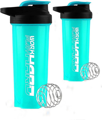 TRUE INDIAN 700 ml Plastic Shaker(Pack of 2, Green)