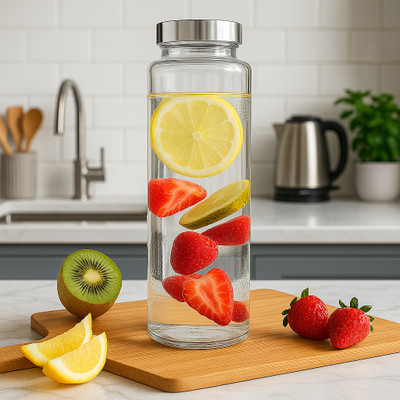 Ckenterprise 750 ml Glass Bottle(Pack of 1, Clear)