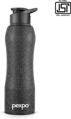 pexpo 750 ml Steel Bottle(Pack of 1, Black)