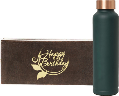 INTERNATIONAL GIFT 1000 ml Copper Bottle(Pack of 1, Green)