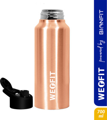 WErFIT 700 ml Steel Bottle(Pack of 1, Steel/Chrome)