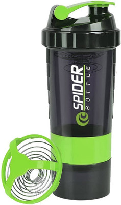 Da Novira 500 ml Plastic Shaker(Pack of 1, Green)