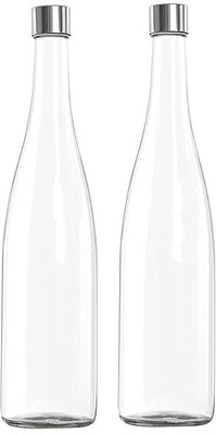 MAGINATO New clear bottle 1000 ml @nb2 1000 ml Bottle(Pack of 2, Clear, Glass)