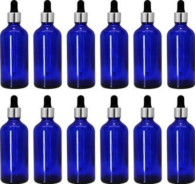 ceeyu 100 ml Glass Bottle(Pack of 12, Blue)