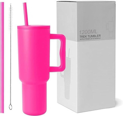 CPENSUS 1200ML Tumbler with Lid and Straw, Hot and Cold with Handle Stainless Steel Tumbler(1200 ml)