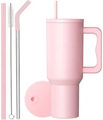 INDIWARRIOR 1200 ml Steel, Silicone, Stainless Steel Bottle(Pack of 1, Pink)
