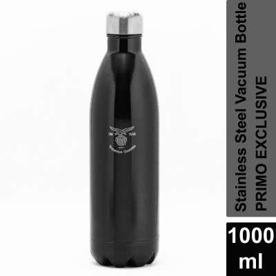 EAGLE Primo Exclusive Stainless Steel Vacuum Double Wall Hot & Cold Bottle 1000 ml Flask(Pack of 1, Black, Steel)