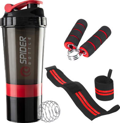 TRUE INDIAN 500 ml Tritan Shaker(Pack of 1, Red)