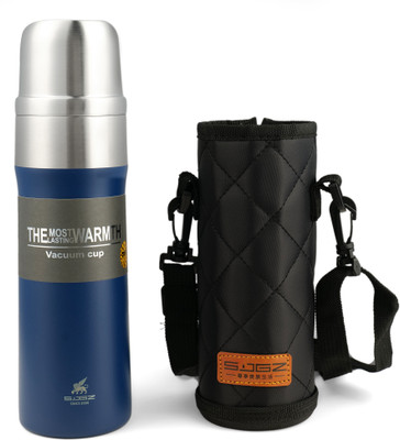 Home-pro 800ml Hot & Cold Thermosteel Vaccum Flask Sports Bottle with Push Button 800 ml Flask(Pack of 1, White, Steel)
