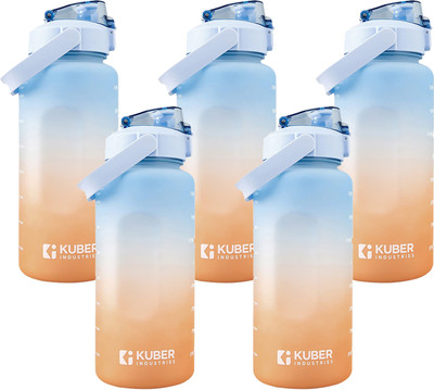 KUBER INDUSTRIES 2000 ml Plastic Bottle(Pack of 5, Blue)