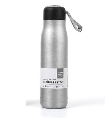 ZF STORES 500 ml Stainless Steel Bottle(Pack of 1, Silver)