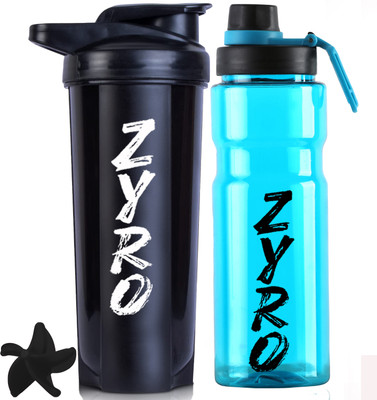 ZYRO 750 ml Plastic Shaker(Pack of 2, Multicolor)
