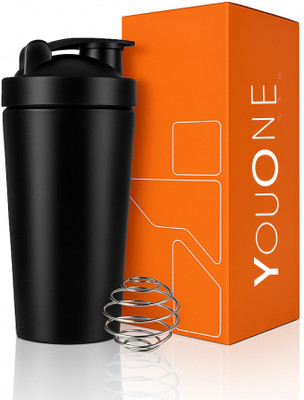 Youone 750 ml Steel Shaker(Pack of 1, Black)
