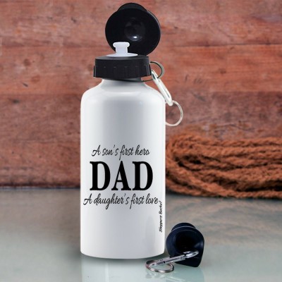 Shoppers Bucket Loving Dad Sipper Bottle 600 ml Bottle(Pack of 1, Silver, Steel)