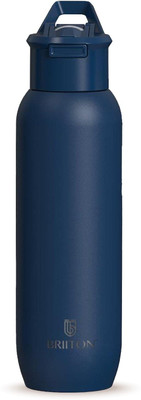 BRIITON 650 ml Steel Sipper(Pack of 1, Blue)