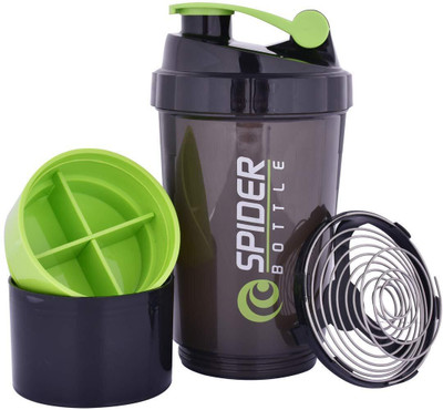 Kisam 500 ml Plastic Shaker(Pack of 1, Green)