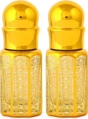 fabrina classic 6 ml Glass Bottle(Pack of 2, Gold)