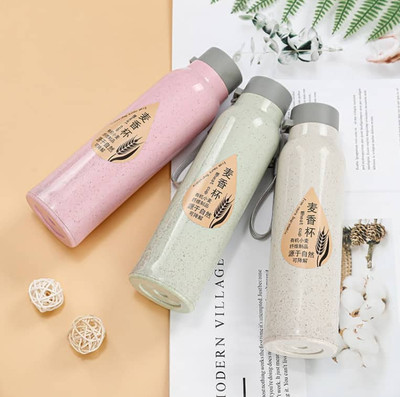 ECOSIP 400 ml Plastic Bottle(Pack of 1, Pink, Beige)