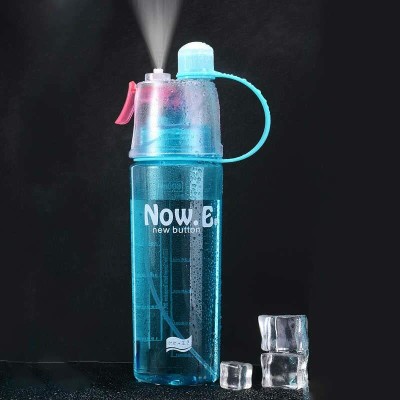 mrugjal Water Spray Bottle 2 in 1 Drink and Mist Water Bottle 600 ml Bottle(Pack of 1, Multicolor, Plastic)