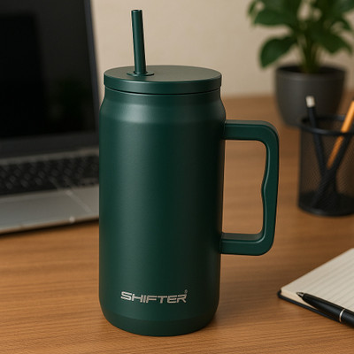 SHIFTER 1200 ml Steel Shaker(Pack of 1, Green)