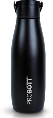 PROBOTT Thermosteel Trendy Hot and Cold Vacuum Flask 480 ml Flask(Pack of 1, Black, Steel)