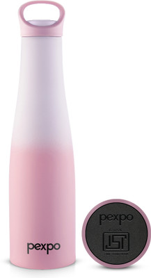 pexpo 600 ml Steel Flask(Pack of 1, Pink)