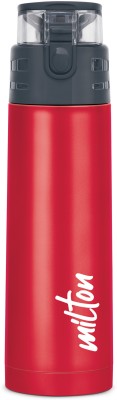 MILTON Atlantis 600 Thermosteel Insulated Water Bottle, 500 ml Flask(Pack of 1, Red, Steel)
