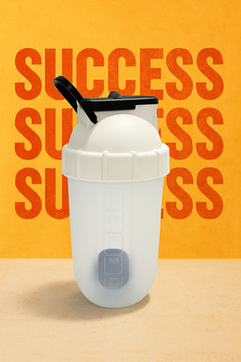 raj enterprises 600 ml Plastic Shaker(Pack of 1, White)