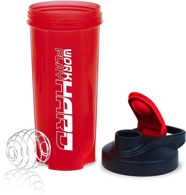 TRUE INDIAN 700 ml Plastic Shaker(Pack of 1, Red)