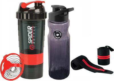 TRUE INDIAN 500 ml Plastic Shaker(Pack of 2, Red)