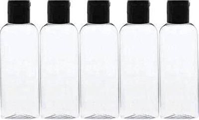 HARRODS 100 ml Plastic Bottle(Pack of 5, Clear)