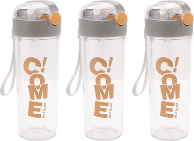 KUBER INDUSTRIES 420 ml Plastic Sipper(Pack of 3, Grey)