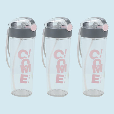 KUBER INDUSTRIES 420 ml Plastic Sipper(Pack of 3, Black)