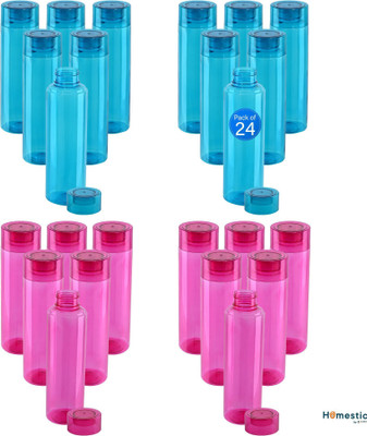 HOMESTIC 1000 ml Plastic Bottle(Pack of 24, Blue, Red)