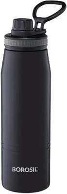 BOROSIL 600 ml Steel Flask(Pack of 1, Black)