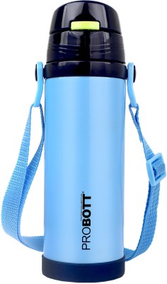 PROBOTT Tom 500ml Vacuum Insulated Flask, Stainless Steel Hot & Cold Sipper Water Bottle 500 ml Flask(Pack of 1, Blue, Steel)