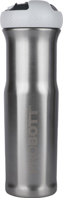PROBOTT Thermosteel Status Shaker for Protein Shake Gym - Silver_F 701 ml Flask(Pack of 1, Silver, Steel)
