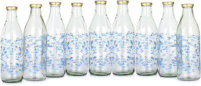 AFAST 1000 ml Glass Bottle(Pack of 9, Clear)