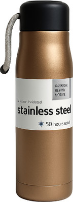 RitSam 500 ml Stainless Steel Bottle(Pack of 1, Gold)