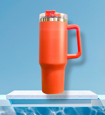 RR BAZAAR 1500 ml Plastic, Steel Bottle(Pack of 1, Orange)