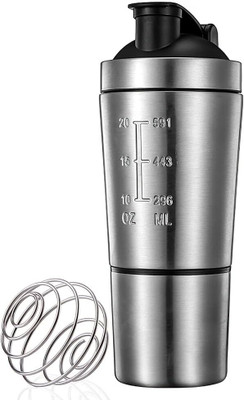 ShopiMoz 750 ml Steel Shaker(Pack of 1, Silver)