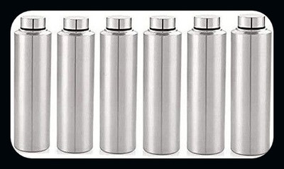 Trendblend 900 ml Steel Bottle(Pack of 6, Silver)