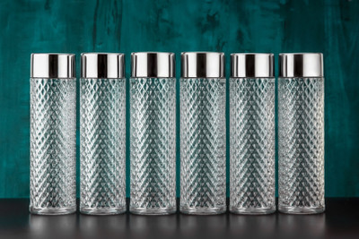 Sentricus 1000 ml Plastic Bottle(Pack of 6, Clear)