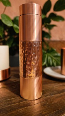 JAN BROTHERS Two Tone Tower stylish copper water bottle 950 ml Bottle(Pack of 1, Gold, Copper)