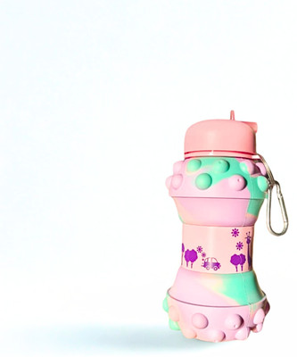 Hemsworth 600 ml Silicone Sipper(Pack of 1, Pink, Blue)