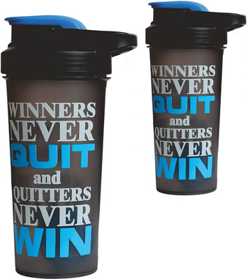 TRUE INDIAN 700 ml Plastic Shaker(Pack of 2, Blue)