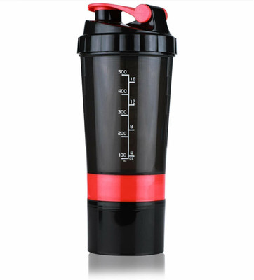 TRUE INDIAN 700 ml Plastic Shaker(Pack of 1, Red)