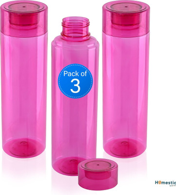 HOMESTIC 1000 ml Plastic Bottle(Pack of 3, Red)